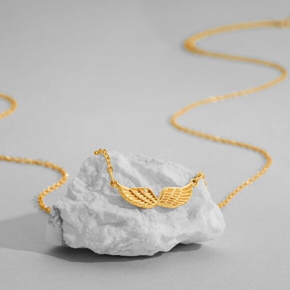 Cross Pendant Necklace for Women 14K Gold Plated Cubic Zirconia Evil Eye Butterf - Picture 6 of 8